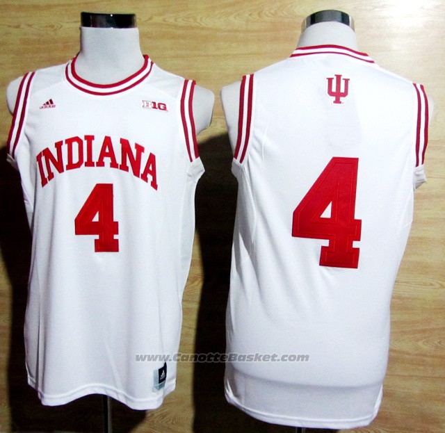 Maglia NCAA Indiana Hoosiers Victor Oladipo #4 Bianco